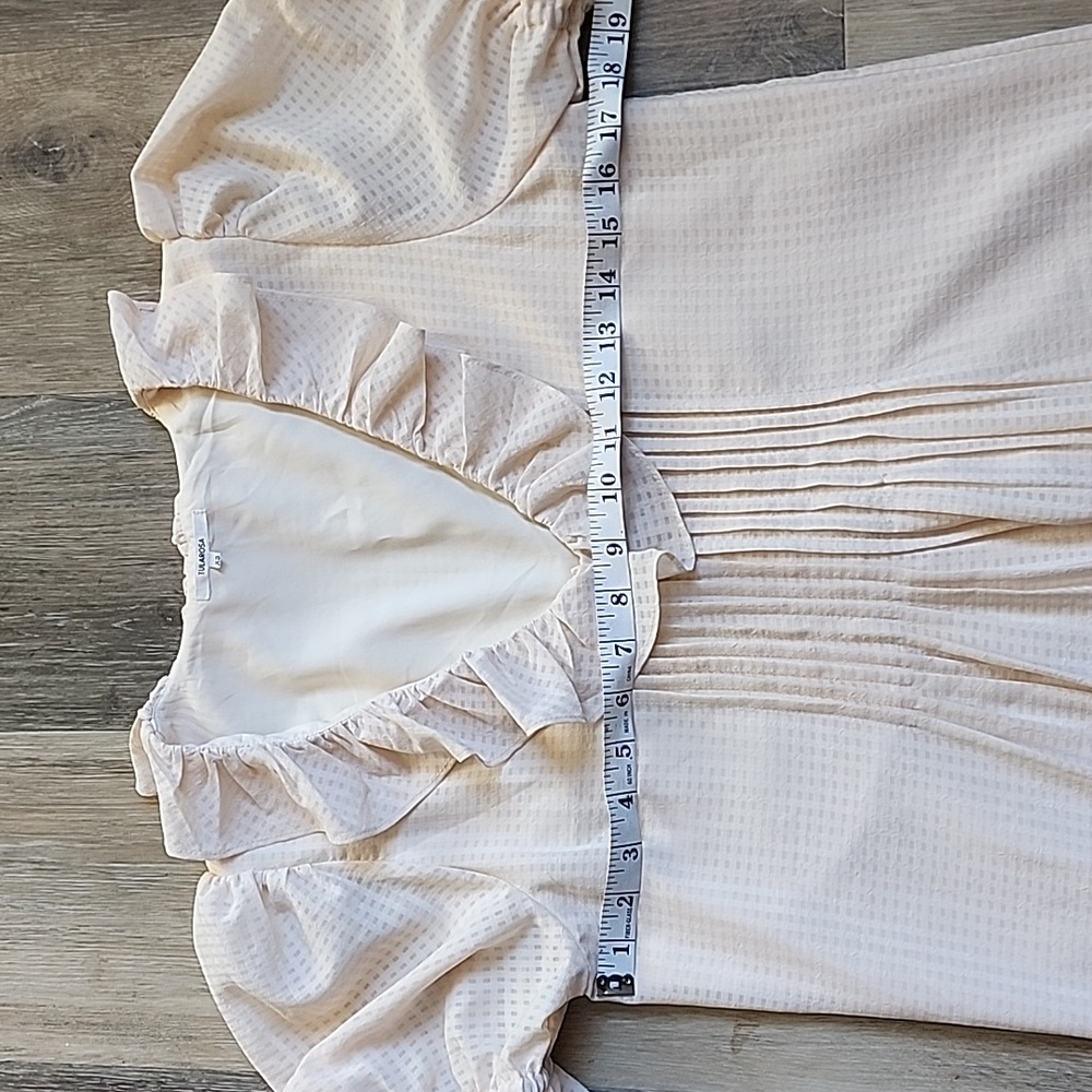 Tularosa Cream Ruffle Mini Dress - Picture 8 of 14